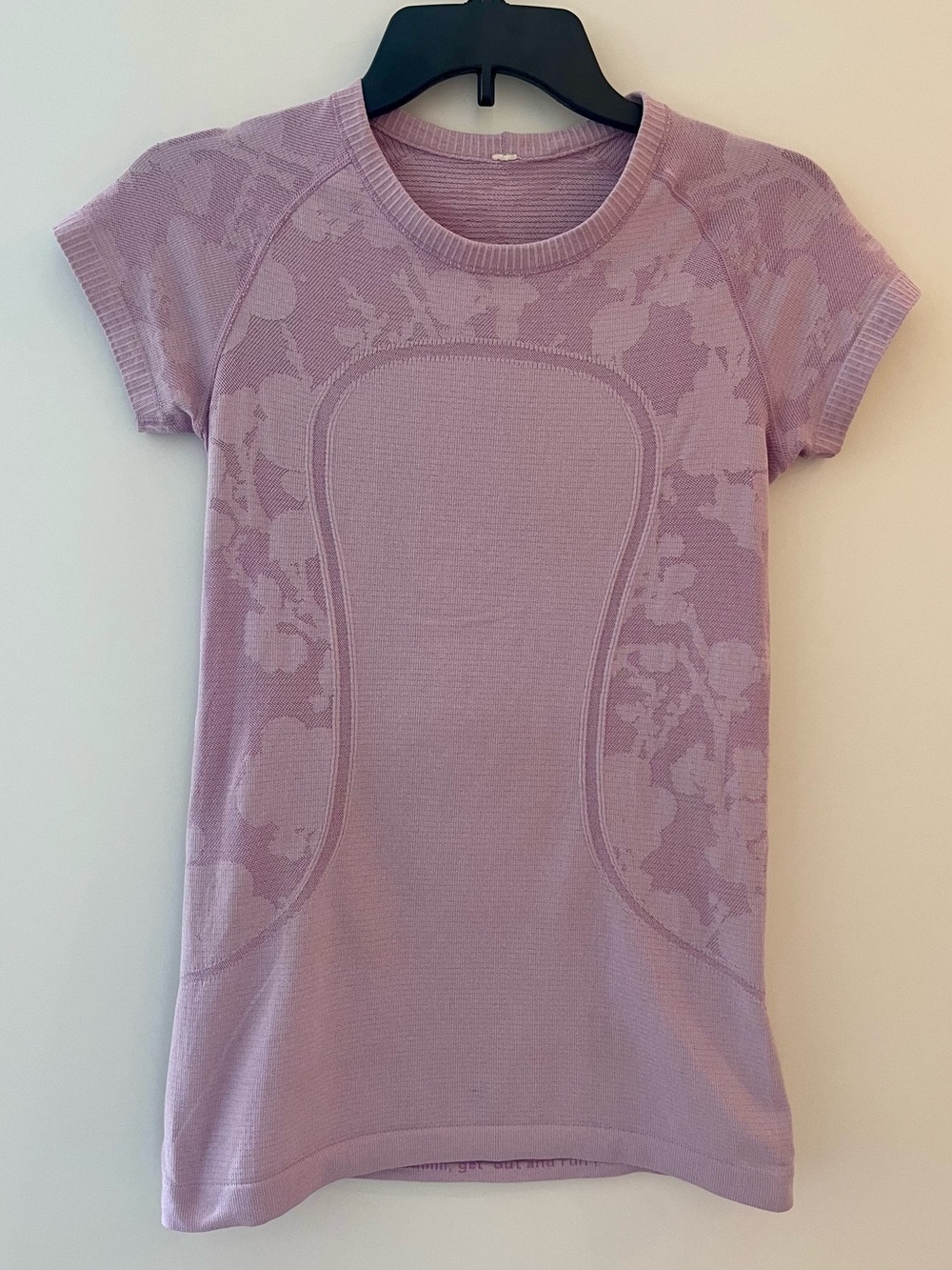 lululemon athletica Floral Lavender Run Swiftly Short Sleeve